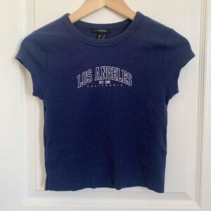 Forever 21 Blue Los Angeles Graphic Tee